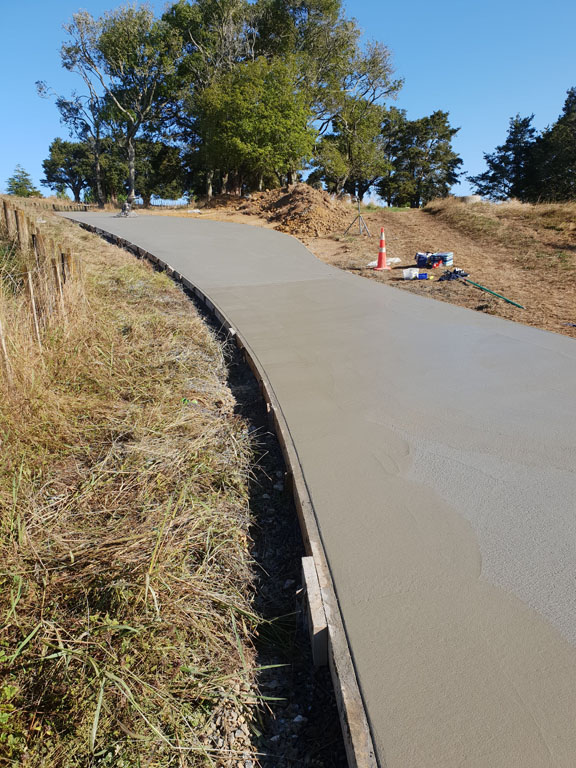 Newly Paved Concrete Pathway