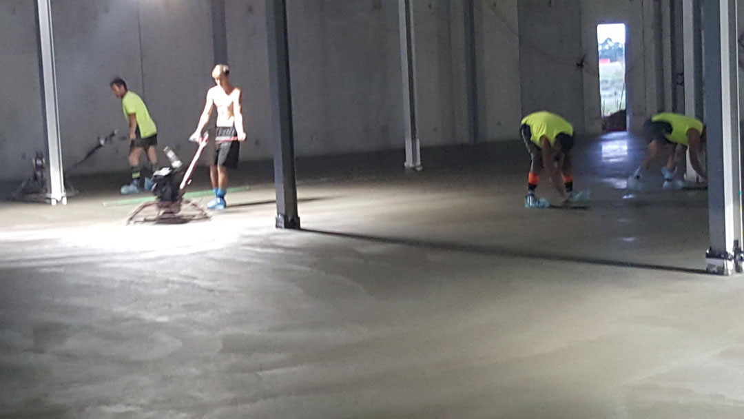 Concrete Buffing after laying