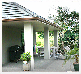 Exposed Concrete Patio