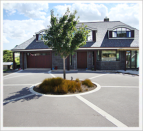 Brooke Pebble Exposed Concrete Driveway