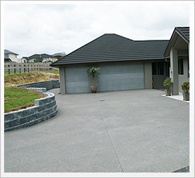 Exposed Concrete Driveway - After