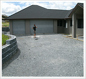 Exposed Concrete Driveway - Before